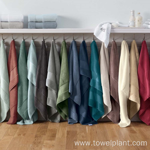 organic cotton custom hotel bath towel set